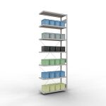 Anbauregal, Fachbodenregal Stecksystem MULTIplus330, 3000...