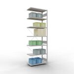 Anbauregal, Fachbodenregal Stecksystem MULTIplus330, 3000...