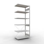 Anbauregal, Fachbodenregal Stecksystem MULTIplus330, 2500...