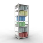 Grundregal, Fachbodenregal Stecksystem MULTIplus330, 3000...