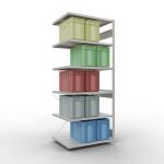Anbauregal, Fachbodenregal Stecksystem MULTIplus330, 2500...