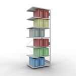 Anbauregal, Fachbodenregal Stecksystem MULTIplus330, 3000...