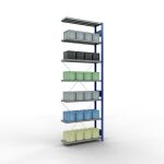 Anbauregal, Fachbodenregal Stecksystem MULTIplus330, 3000...