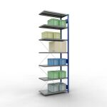 Anbauregal, Fachbodenregal Stecksystem MULTIplus330, 3000...