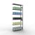 Anbauregal, Fachbodenregal Stecksystem MULTIplus85, 2500 x 1000 x 300 mm (HxBxT), 6 Fachböden, Längenriegel, verzinkt