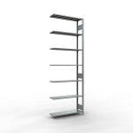 Anbauregal, Fachbodenregal Stecksystem MULTIplus85, 3000...