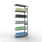 Anbauregal, Fachbodenregal Stecksystem MULTIplus85, 2500...