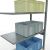 Anbauregal, Fachbodenregal Stecksystem MULTIplus85, 2500 x 1000 x 500 mm (HxBxT), 6 Fachböden, Längenriegel, verzinkt