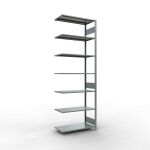 Anbauregal, Fachbodenregal Stecksystem MULTIplus85, 3000...