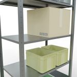 Grundregal, Fachbodenregal Stecksystem MULTIplus85, 2000 x 1000 x 600 mm (HxBxT), 5 Fachböden, Längenriegel, verzinkt