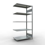 Anbauregal, Fachbodenregal Stecksystem MULTIplus85, 2000...