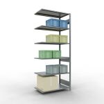 Anbauregal, Fachbodenregal Stecksystem MULTIplus85, 2500...