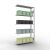 Anbauregal, Fachbodenregal Stecksystem MULTIplus85, 2000 x 1000 x 300 mm (HxBxT), 5 Fachböden, Längenriegel, RAL 7035 lichtgrau