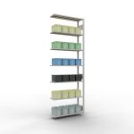 Anbauregal, Fachbodenregal Stecksystem MULTIplus85, 3000...