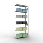 Anbauregal, Fachbodenregal Stecksystem MULTIplus85, 2500...