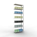 Anbauregal, Fachbodenregal Stecksystem MULTIplus85, 3000...