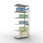 Anbauregal, Fachbodenregal Stecksystem MULTIplus85, 2500...