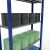 Grundregal, Fachbodenregal Stecksystem MULTIplus85, 2000 x 1000 x 300 mm (HxBxT), 5 Fachböden, Längenriegel, RAL 5010 enzianblau
