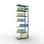 Anbauregal, Fachbodenregal Stecksystem MULTIplus85, 3000...