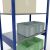 Grundregal, Fachbodenregal Stecksystem MULTIplus85, 2500 x 1000 x 600 mm (HxBxT), 6 Fachböden, Längenriegel, RAL 5010 enzianblau