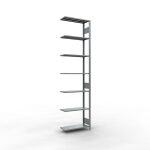 Anbauregal, Fachbodenregal Stecksystem MULTIplus150, 3000...