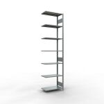 Anbauregal, Fachbodenregal Stecksystem MULTIplus150, 3000...