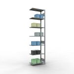 Anbauregal, Fachbodenregal Stecksystem MULTIplus150, 3000...