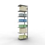Anbauregal, Fachbodenregal Stecksystem MULTIplus150, 3000...