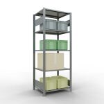 Grundregal, Fachbodenregal Stecksystem MULTIplus150, 2000...