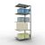 Anbauregal, Fachbodenregal Stecksystem MULTIplus150, 2000 x 750 x 600 mm (HxBxT), 5 Fachböden, Längenriegel, verzinkt
