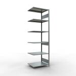 Anbauregal, Fachbodenregal Stecksystem MULTIplus150, 2500...