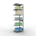 Anbauregal, Fachbodenregal Stecksystem MULTIplus150, 2500...