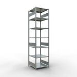 Grundregal, Fachbodenregal Stecksystem MULTIplus150, 3000...