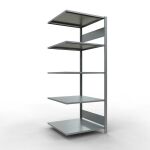 Anbauregal, Fachbodenregal Stecksystem MULTIplus150, 2000...