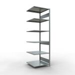 Anbauregal, Fachbodenregal Stecksystem MULTIplus150, 2500...