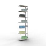 Anbauregal, Fachbodenregal Stecksystem MULTIplus150, 3000...