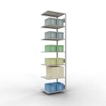 Anbauregal, Fachbodenregal Stecksystem MULTIplus150, 3000...