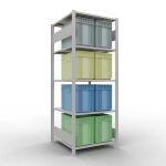 Grundregal, Fachbodenregal Stecksystem MULTIplus150, 2000...