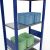Grundregal, Fachbodenregal Stecksystem MULTIplus150, 3000 x 750 x 400 mm (HxBxT), 7 Fachböden, Längenriegel, RAL 5010 enzianblau/verzinkt/verzinkt