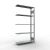 Anbauregal, Fachbodenregal Stecksystem MULTIplus150, 2000 x 1000 x 300 mm (HxBxT), 5 Fachböden, Längenriegel, verzinkt