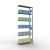 Anbauregal, Fachbodenregal Stecksystem MULTIplus150, 2500 x 1000 x 300 mm (HxBxT), 6 Fachböden, Längenriegel, verzinkt
