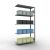 Anbauregal, Fachbodenregal Stecksystem MULTIplus150, 2000 x 1000 x 400 mm (HxBxT), 5 Fachböden, Längenriegel, verzinkt