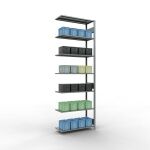 Anbauregal, Fachbodenregal Stecksystem MULTIplus150, 3000...