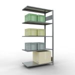Anbauregal, Fachbodenregal Stecksystem MULTIplus150, 2000...
