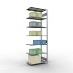 Anbauregal, Fachbodenregal Stecksystem MULTIplus150, 3000...