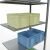 Anbauregal, Fachbodenregal Stecksystem MULTIplus150, 3000 x 1000 x 600 mm (HxBxT), 7 Fachböden, Längenriegel, verzinkt