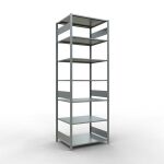 Grundregal, Fachbodenregal Stecksystem MULTIplus150, 3000...