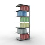 Anbauregal, Fachbodenregal Stecksystem MULTIplus150, 3000...