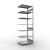 Anbauregal, Fachbodenregal Stecksystem MULTIplus150, 3000 x 1000 x 800 mm (HxBxT), 7 Fachböden, Längenriegel, verzinkt