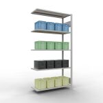 Anbauregal, Fachbodenregal Stecksystem MULTIplus150, 2000...